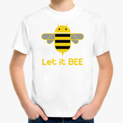 Детская футболка Android - Let It Bee