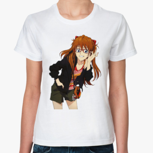Классическая футболка Evangelion - Asuka Langley