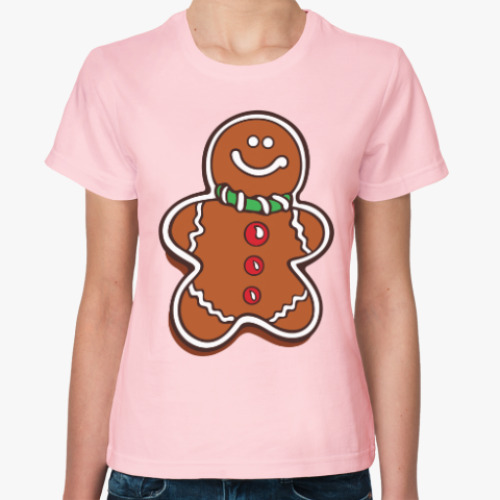 Женская футболка Новогоднее печенье Пряня