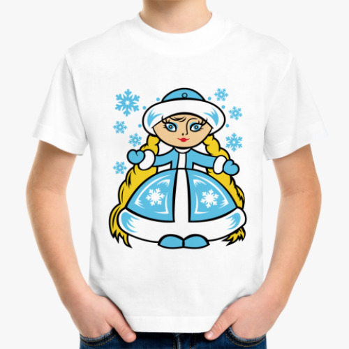 Детская футболка  Снегурочка
