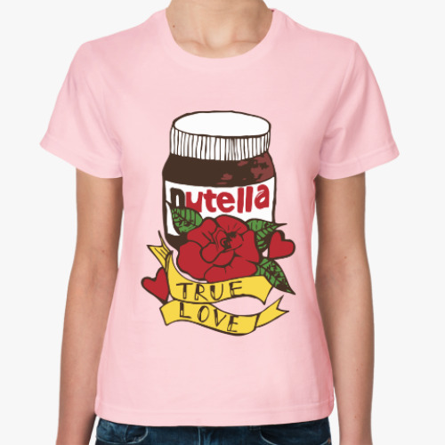Женская футболка Nutella Нутелла Шоколад