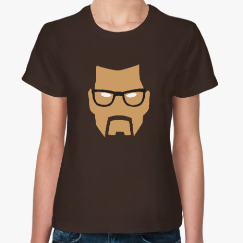 Женская футболка Gordon Freeman minimalistic