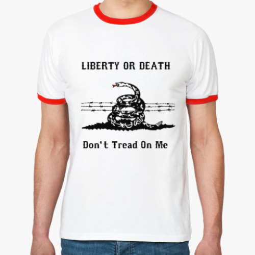 Футболка Ringer-T Liberty Or Death