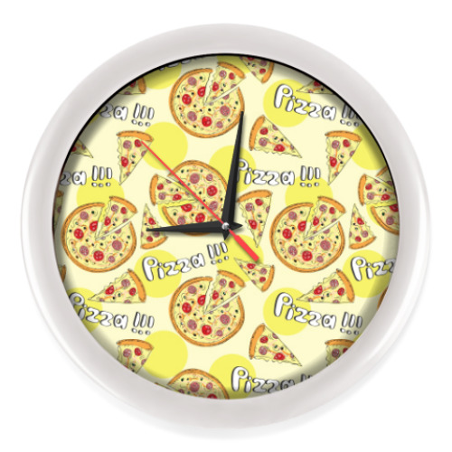 Настенные часы Пицца
