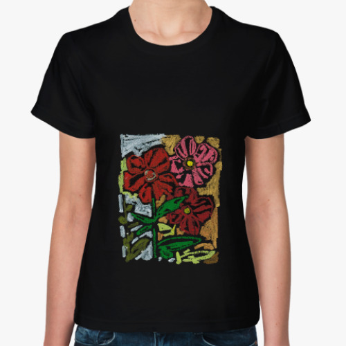 Женская футболка Цветы- символ любви