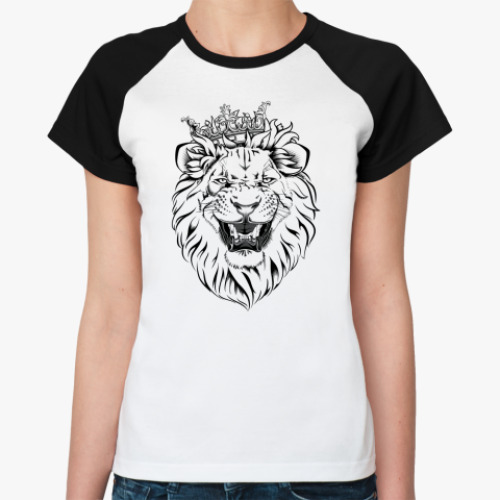 Женская футболка реглан Царь зверей