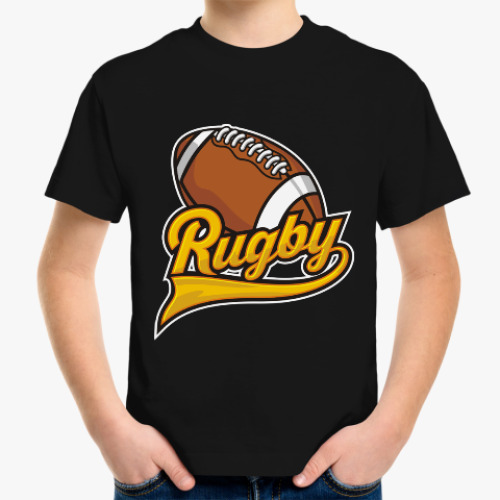 Детская футболка Регби Rugby Мяч для Регби