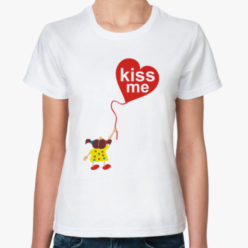 Классическая футболка Kiss me