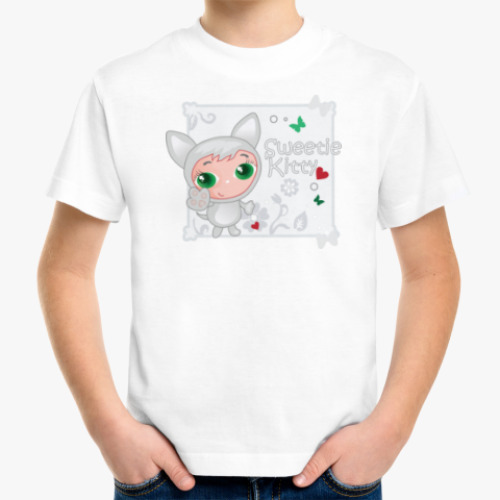 Детская футболка Сладкий котенок