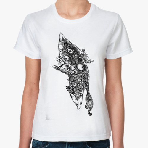 Классическая футболка рыбы