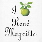 Я люблю Рене Магритта (яблоко)