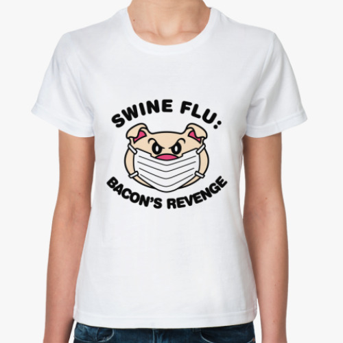 Классическая футболка Swine flu
