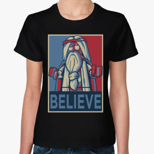 Женская футболка BELIEVE