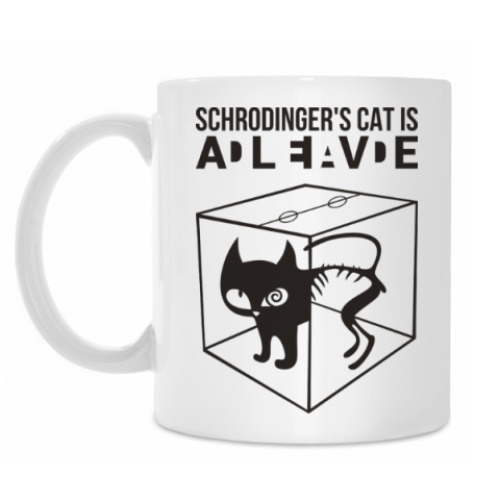Кружка Кот Шредингера. Schredinger's
