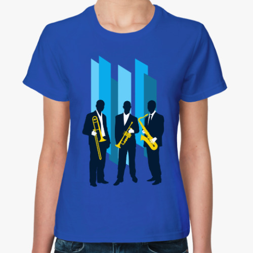 Женская футболка Jazz band