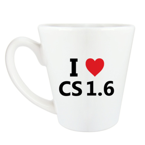 Чашка Латте I love cs 1.6