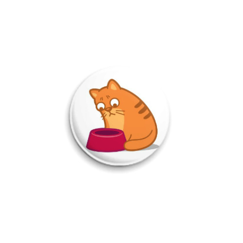 Значок 25мм Котик
