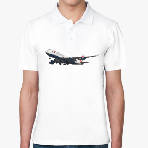 Рубашка поло Самолёт Боинг 747-400