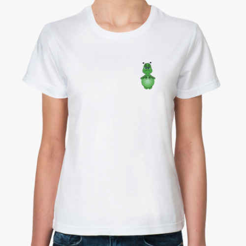 Классическая футболка Зеленый человечек