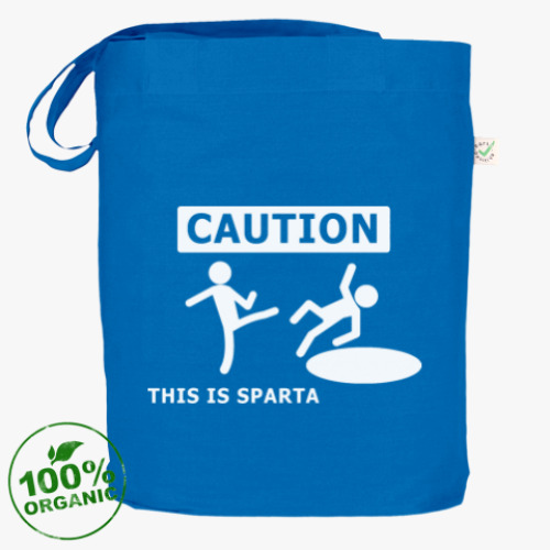 Сумка шоппер Caution: this is Sparta