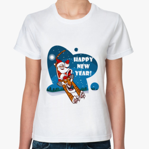 Классическая футболка новый год