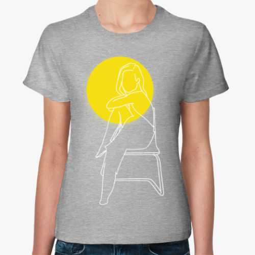Женская футболка Абстрактная лампа
