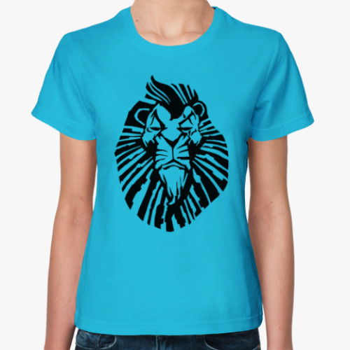 Женская футболка Важный лев