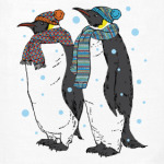 Новогодние пингвины в шапках