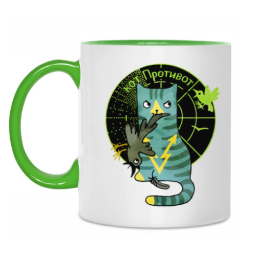 Кружка кот Противот из серии 'Military cats'