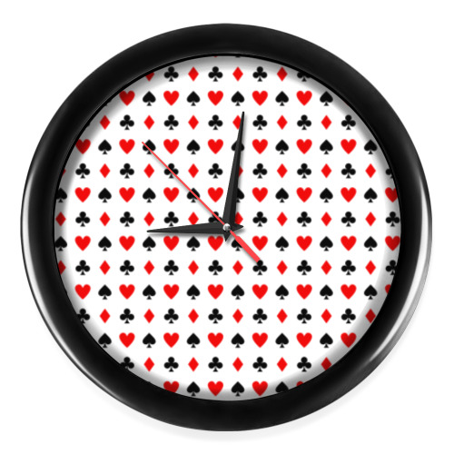 Настенные часы Современный дизайн Казино карт