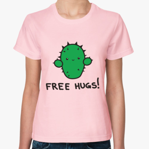 Женская футболка Free hugs