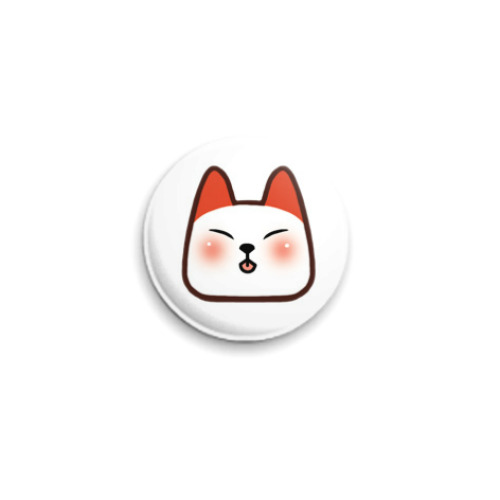 Значок 25мм Котик