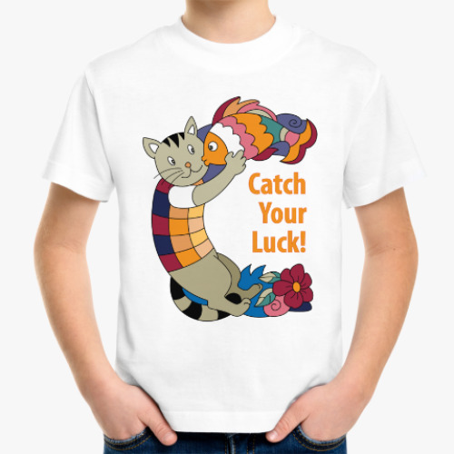 Детская футболка Кошка на удачу