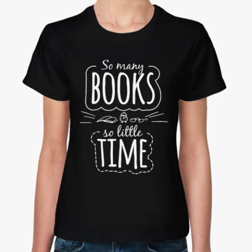 Женская футболка So many books