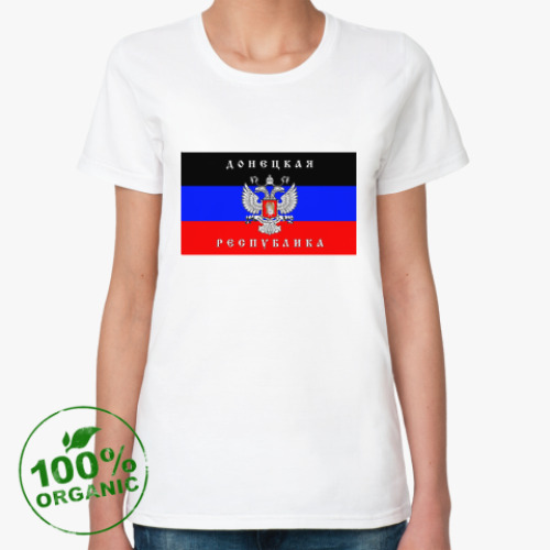 Женская футболка из органик-хлопка Донецкая республика