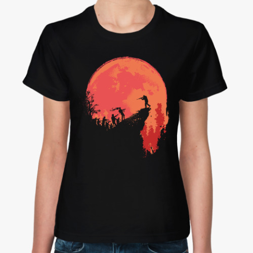 Женская футболка Кровавая луна