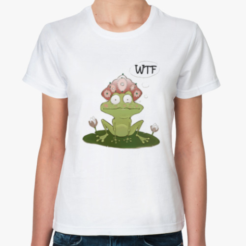 Классическая футболка Царевна-Лягушка в недоумении