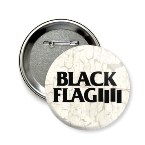 Значок 58мм Black Flag