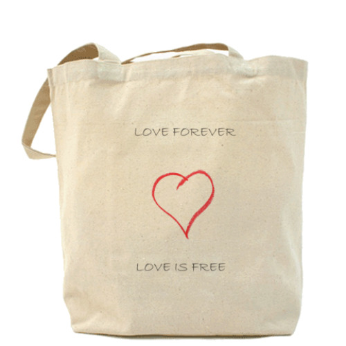 Сумка шоппер Love forever love is free
