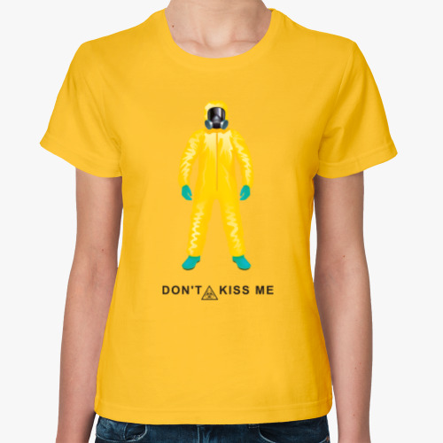 Женская футболка Don't kiss me