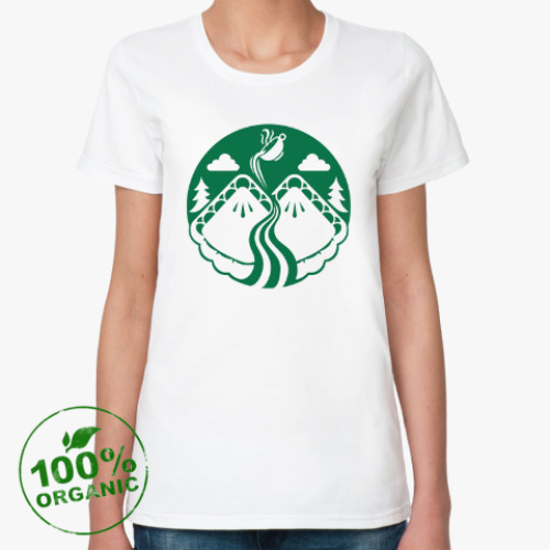 Женская футболка из органик-хлопка Twin Peaks coffee Starbucks