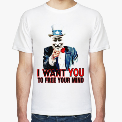 Футболка Anonymous Uncle Sam