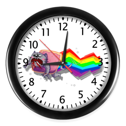 Настенные часы Nyan Cat