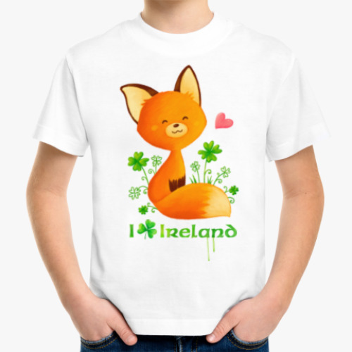 Детская футболка Cute little fox
