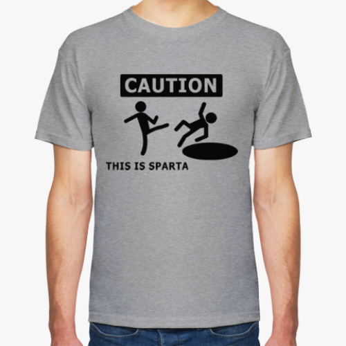 Футболка Caution: this is Sparta