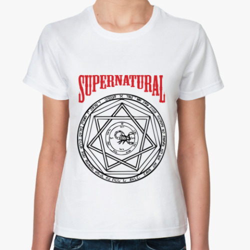 Классическая футболка Devil's Trap - Supernatural