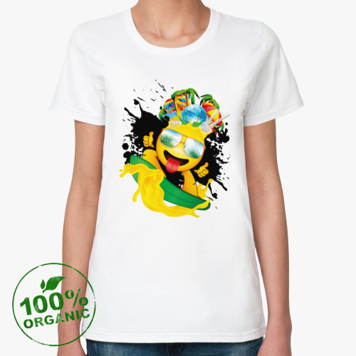 Женская футболка из органик-хлопка Лето, драйв, кайф!