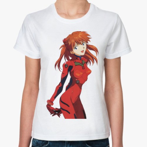 Классическая футболка Evangelion - Asuka Langley