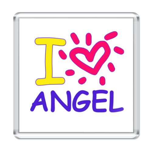 Магнит Supernatural - I love Angel