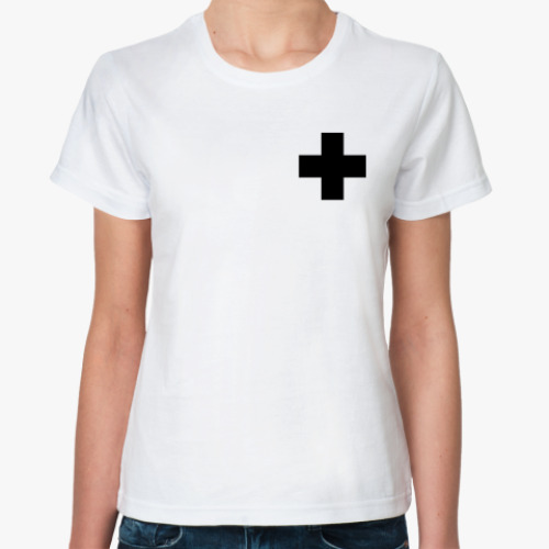 Классическая футболка  «Черный Крест»